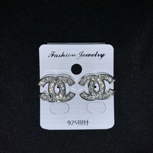 Double C Stud Earrings